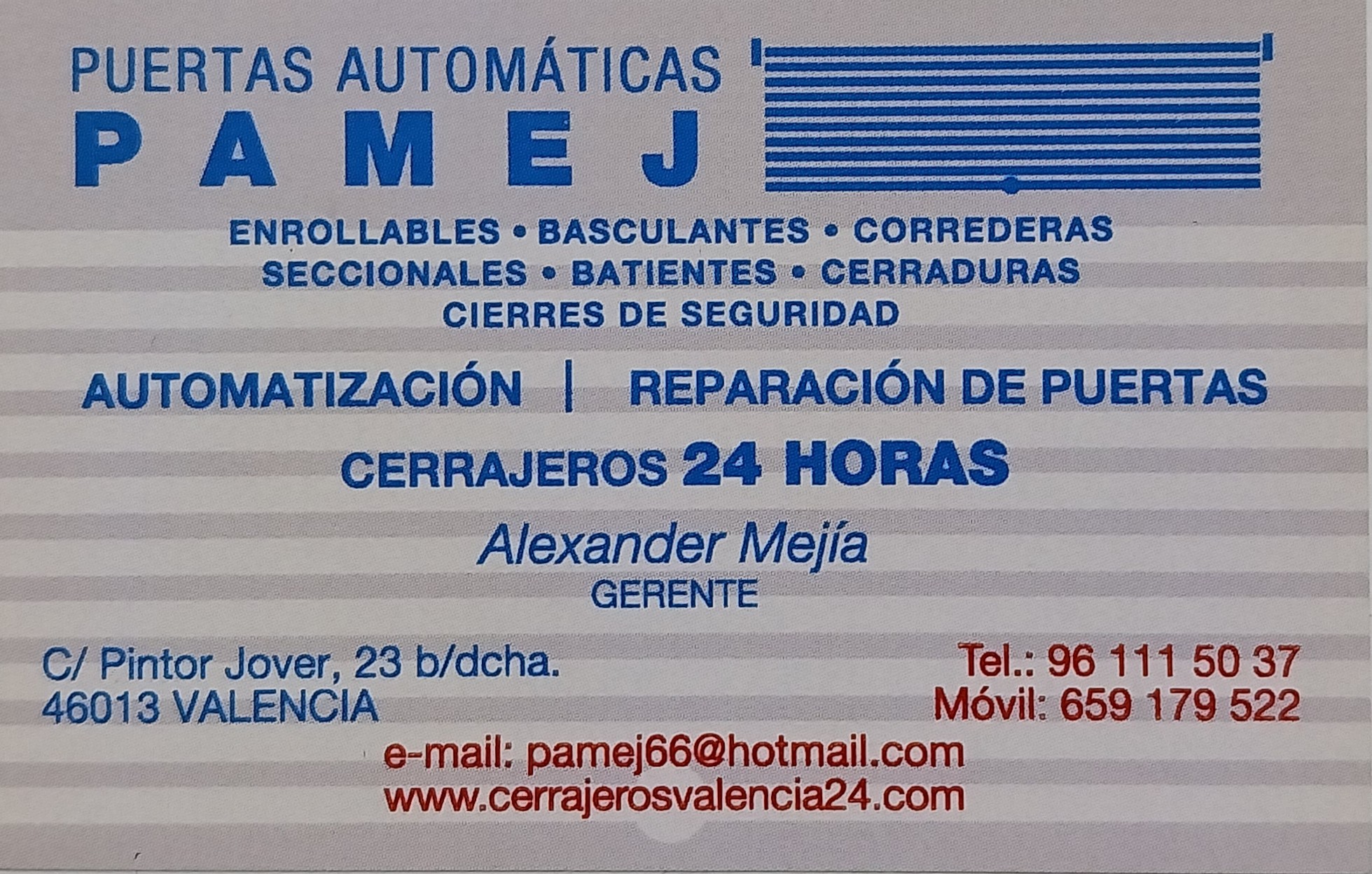 PAMJEJ Puertas automáticas