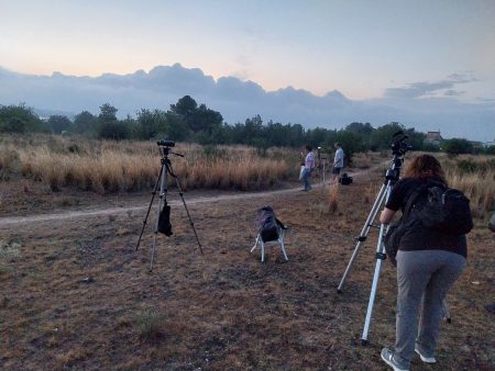 La noche de las estrellas. Montando equipos