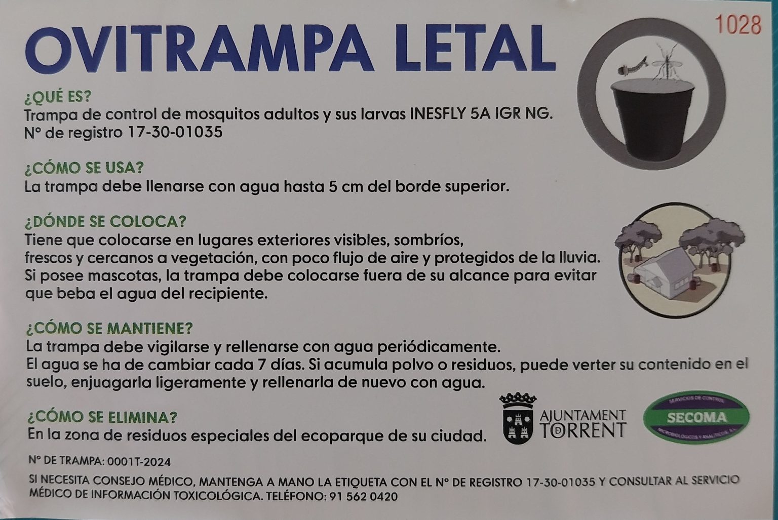 Trampa mosquito tigre